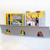 Magazine Shelf, Aluminum, wall mount