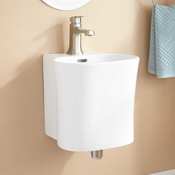 ARYANNA PORCELAIN WALL-MOUNT SINK - Bathroom Sinks