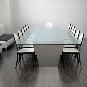 Custom Dining Room Table and Cabinet/Hutch