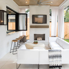 backyard fireplace chimney
