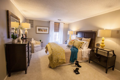 Transitional bedroom in Bridgeport.