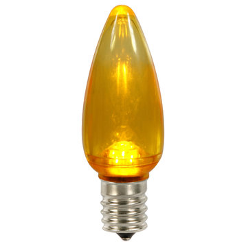 C9 Yellow Twinkle Transpled Bulb 25/Box