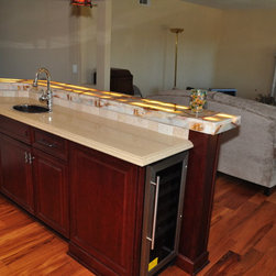 Cherry Wood, Sable, Pewter Galze - Wine Racks