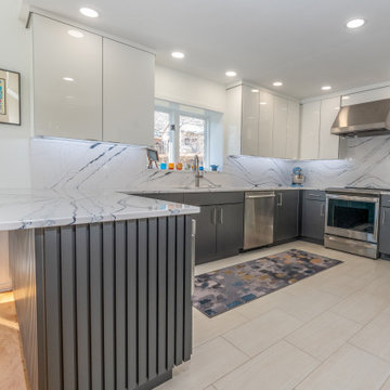 Modern Kitchen & Powder Room Design Moneta, VA