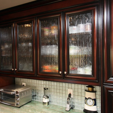 Magnificent 2-tone Cherry Finish Kitchen