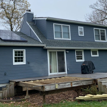 Greenlawn Siding - Midnight Blue Shakes with Dutch Lap | Alpha Windows & Siding