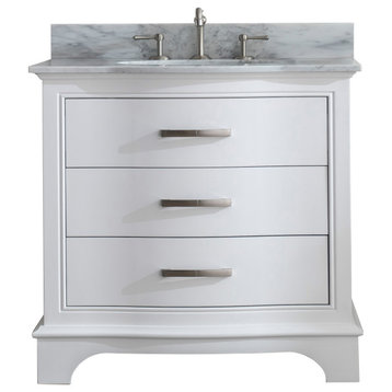 Monroe 36" Bathroom Vanity, White