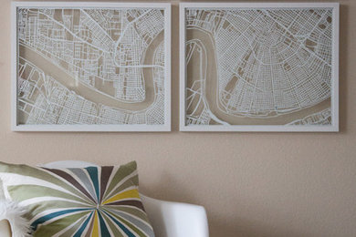 NOLA Map, Paper Cut Art