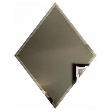 Reflections 6"x8" Gold Diamond Glass Mirror Peel and Stick Tile