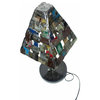 Desk or Table Light - Piramindi - Made from retired CA wine barrel rings