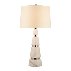 Hudson Valley - Hudson Valley L787-PN-WS 1 Light Table LampModena Collection - Table Lamps