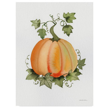 Kathleen Parr Mckenna 'Pumpkin And VInes II' Canvas Art