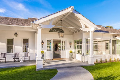 Farmhouse exterior home photo in San Diego