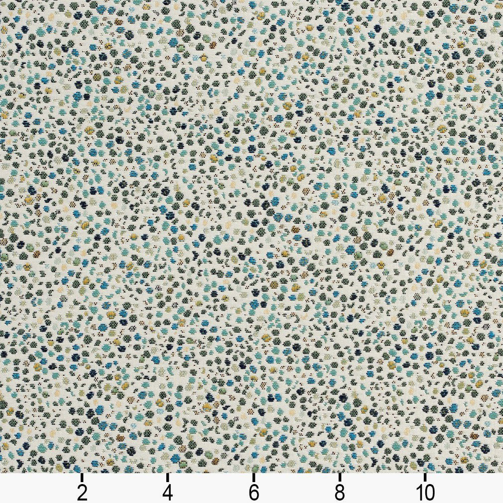 Aqua Small Scale woven Upholstery Fabric by the Yard, By The Yard 54 ...