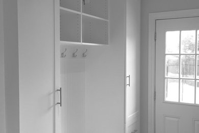 Arts and crafts home design photo in Calgary