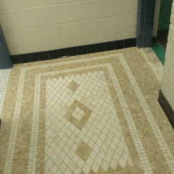 Porcelain Tile Floor - Mosaic Tile