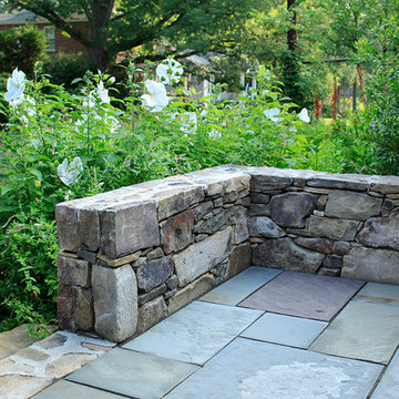Neighbor's Pool and Rain Garden