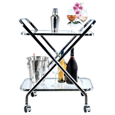 Anne Home X-Shape Bar Cart Serving Cart