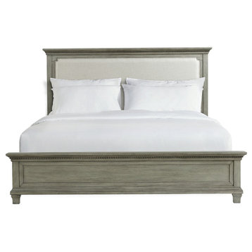 Picket House Clovis King Panel Bed, Gray