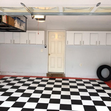 Custom Small White Garage Cabinet Project