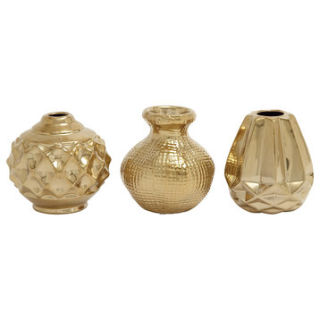Glam Gold Ceramic Vase Set 93666