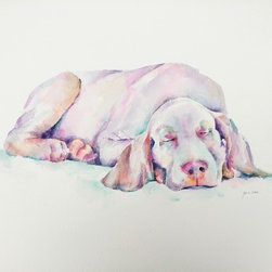 Sleepy Puppy - Paintings