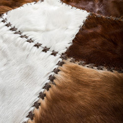 Designer Luxury Patchwork Rug / Oval - 5'2" x 7'1" / Hand Stitched in Europe - Area Rugs
