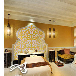 Interior wallpaper tile gold color - Products