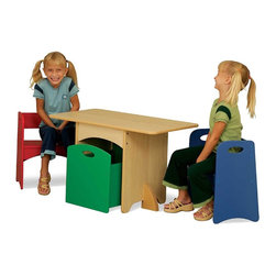 Table With Primary Benches by Kidkraft - Kids Tables And Chairs