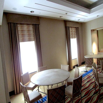 Millennium Broadway conference room drapes & roman shades