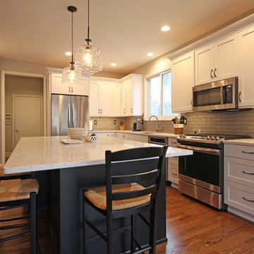 Black and White Kitchen Design - Northville, MI