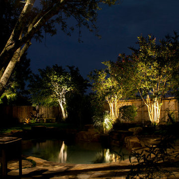 back yard pool area