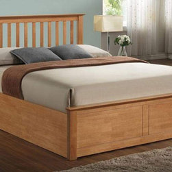 Love Sleep Wooden Ottoman in Oak - Panel Beds