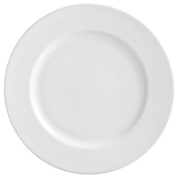 11" Royal White Dinner Plates, Set of 6