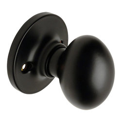 Designers Impressions - Somerset Design Matte Black Inactive, Dummy Door Knob - Doorknobs