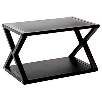 POW Furniture Steel Frame Desktop Printer Stand & Organizer, X-Frame