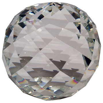Faceted Crystal Ball, 6"