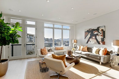 Inspiration for a contemporary living room remodel in San Francisco