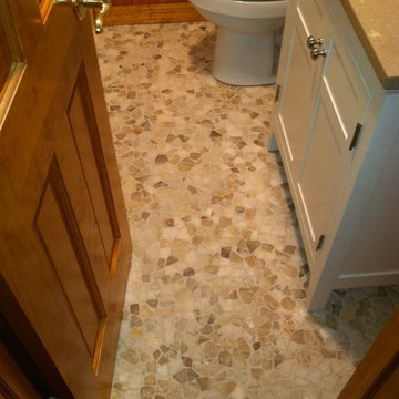 Pebble Tile Installation Photos