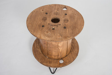 Upcycled Wood Spool Coffee Table