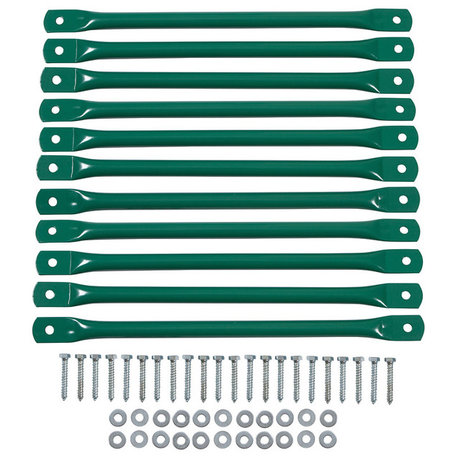 11-Piece Monkey Bar Kit With Hardware, Green