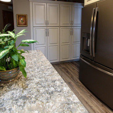 Kitchen Remodel with Painted Ember Glaze Cabinetry by Waypoint Livingspaces