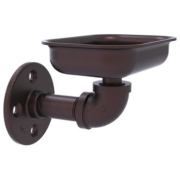 Pipeline Wall Mounted Soap Dish, Antique Bronze