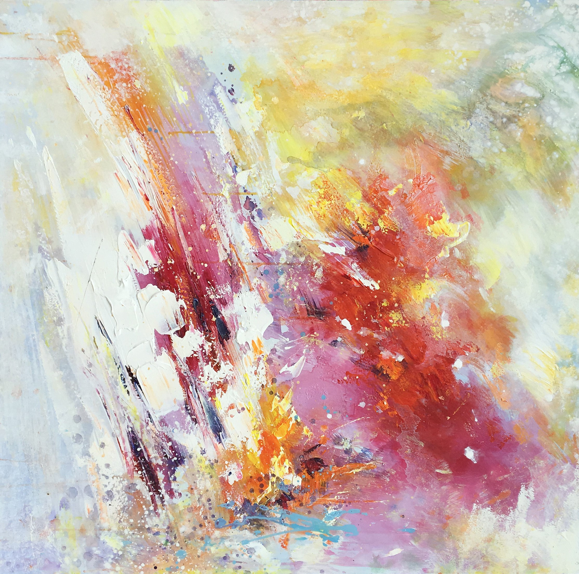 "Abstract Colors" Hand Painted Oil Canvas Artwork; Modern Art; Fine Art