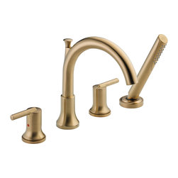 Delta Trinsic&reg; Roman Tub w/ Hand Shower Trim - Tub And Shower Faucet Sets