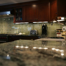 Tile over stove