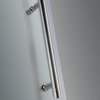 Aston Nautis Completely Frameless Hinged Shower Door, Chrome, 37"x72"