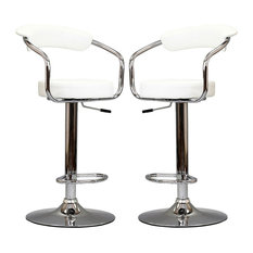 Modway - Roseanne Bar Stools, Set of 2, White - Bar Stools and Counter Stools