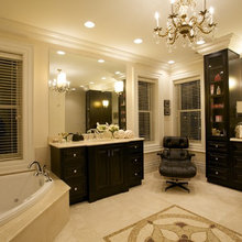 Master bath chandelier
