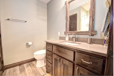 Example of a country bathroom design in Other
